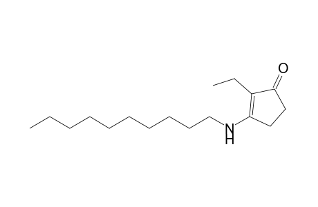 2-Ethyl-3-decylamino-2-cyclopenten-1-one