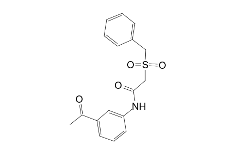 Acetamide, N-(3-acetylphenyl)-2-phenylmethanesulfonyl-