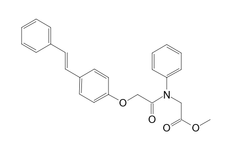 N-(E)-stilbenyloxymethylcarbonyl-N-phenylglycine methyl ester