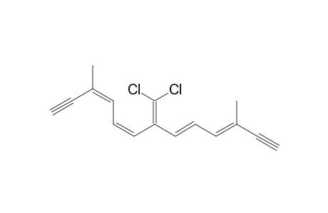 3,5,8,10-Tridecatetraene-1,12-diyne, 7-(dichloromethylene)-3,11-dimethyl-, (E,E,Z,Z)-