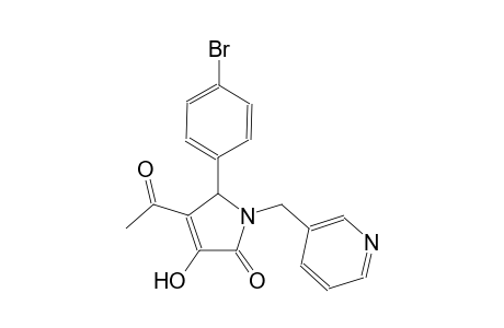 4-acetyl-5-(4-bromophenyl)-3-hydroxy-1-(3-pyridinylmethyl)-1,5-dihydro-2H-pyrrol-2-one