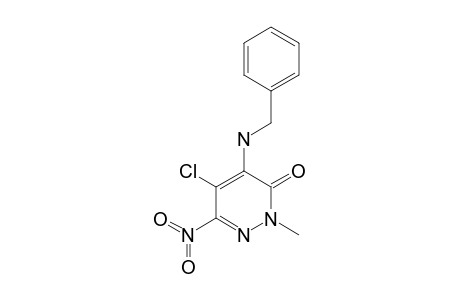 4-BENZYLAMINO-5-CHLORO-2-METHYL-6-NITRO-3(2H)-PYRIDAZINONE