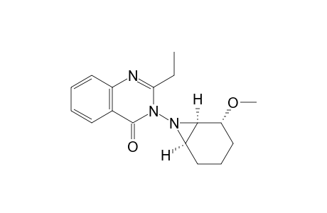 4(3H)-Quinazolinone, 2-ethyl-3-(2-methoxy-7-azabicyclo[4.1.0]hept-7-yl)-, (1.alpha.,2.alpha.,6.alpha.)-