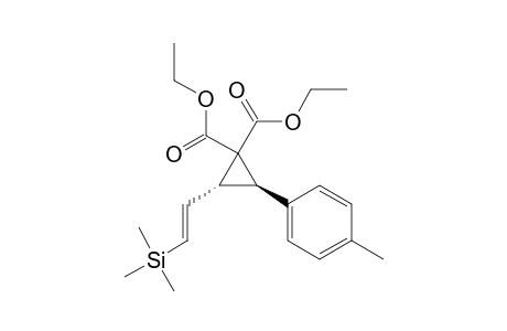 Diethyl trans-2-tolyl-3-(2-trimethylsilylvinyl)cyclopropane 1,1-dicarboxylate