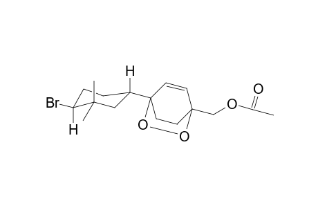 (4-((1S,4S)-4-bromo-3,3-dimethylcyclohexyl)-2,3-dioxabicyclo[2.2.2]oct-5-en-1-yl)methyl acetate