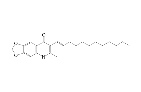 2-Methyl-3-[1-dodecenyl]-6,7-methylenedioxy-4[1H]-quinolone