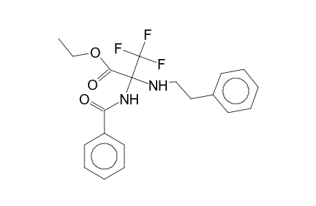 Ethyl 2-benzamido-3,3,3-trifluoro-2-(phenethylamino)propionate