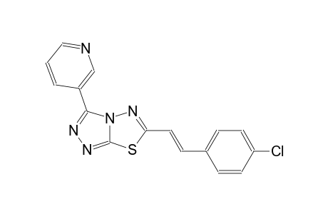 6-[(E)-2-(4-chlorophenyl)ethenyl]-3-(3-pyridinyl)[1,2,4]triazolo[3,4-b][1,3,4]thiadiazole
