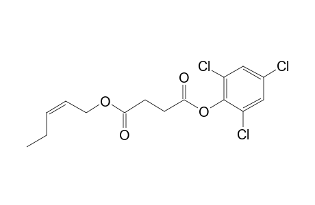 Succinic acid, 2,4,6-trichlorophenyl cis-pent-2-en-1-yl ester