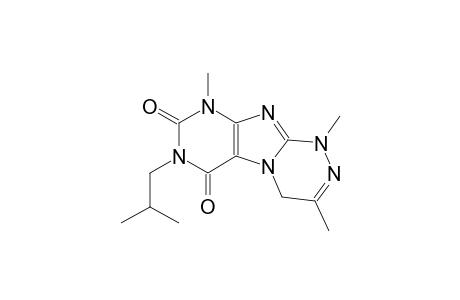 [1,2,4]triazino[3,4-f]purine-6,8(7H,9H)-dione, 1,4-dihydro-1,3,9-trimethyl-7-(2-methylpropyl)-