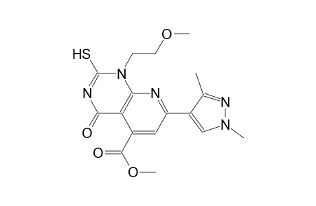 pyrido[2,3-d]pyrimidine-5-carboxylic acid, 7-(1,3-dimethyl-1H-pyrazol-4-yl)-1,4-dihydro-2-mercapto-1-(2-methoxyethyl)-4-oxo-, methyl ester