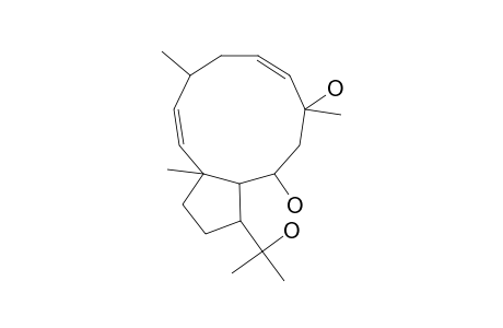 (1-R*,2-E,4-R*,6-E,8-S*,10-S*,11-S*,12-R*)-8,10,18-TRIHYDROXY-2,6-DOLABELLADIENE