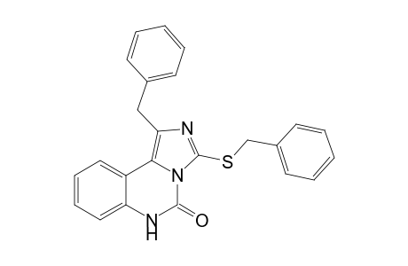 1-(Phenylmethyl)-3-[(phenylmethyl)sulfanyl]imidazo[1,5-c]quinazolin-5(6H)-one