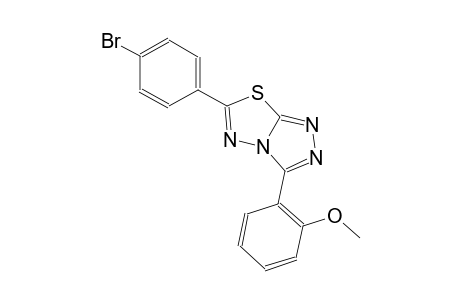 6-(4-bromophenyl)-3-(2-methoxyphenyl)[1,2,4]triazolo[3,4-b][1,3,4]thiadiazole