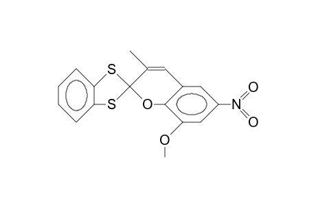 Spiro[1,3-benzodithiole-2,2'-[2H-1]benzopyran], 8'-methoxy-3'-methyl-6'-nitro-