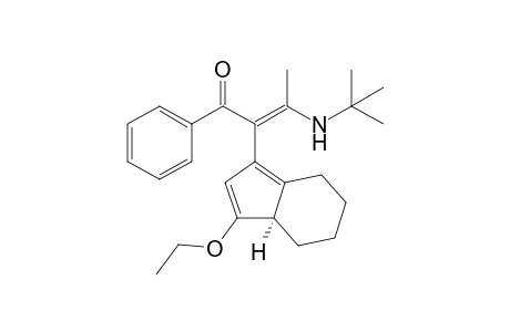 (3aR*)-3-(tert-Butylamino)-2-(3-ethoxy-4,5,6,7-tetrahydro-3aH-inden-1-yl)-1-phenylbut-2-en-1-one