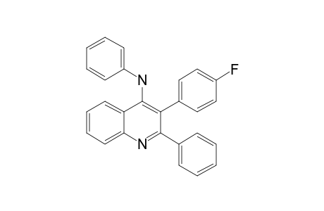 3-(4-FLUOROPHENYL)-2-PHENYL-4-(PHENYLAMINO)-QUINOLINE