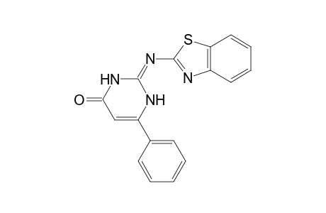 (2E)-2-(1,3-Benzothiazol-2-ylimino)-6-phenyl-2,3-dihydropyrimidine-4(1H)-one