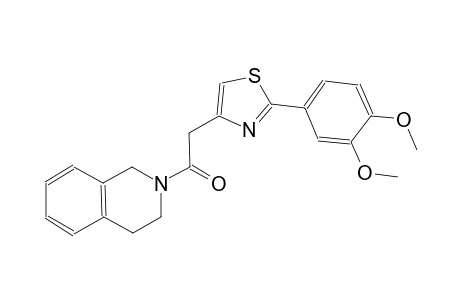 isoquinoline, 2-[[2-(3,4-dimethoxyphenyl)-4-thiazolyl]acetyl]-1,2,3,4-tetrahydro-