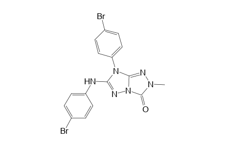 3H-1,2,4-Triazolo[4,3-b][1,2,4]triazol-3-one, 7-(4-bromophenyl)-6-[(4-bromophenyl)amino]-2,7-dihydro-2-methyl-