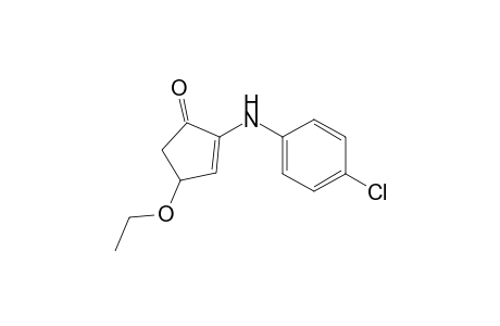 2-Cyclopenten-1-one, 2-[(4-chlorophenyl)amino]-4-ethoxy-