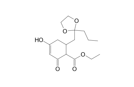 3-Cyclohexene-1-carboxylic acid, 4-hydroxy-2-oxo-6-[(2-propyl-1,3-dioxolan-2-yl)methyl]-, ethyl ester