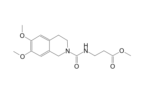 beta-alanine, N-[(3,4-dihydro-6,7-dimethoxy-2(1H)-isoquinolinyl)carbonyl]-, methyl ester