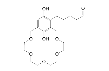 4-(3,6-Dihydroxy-2,4-xylyl-8-crown-5)pentanaldehyde