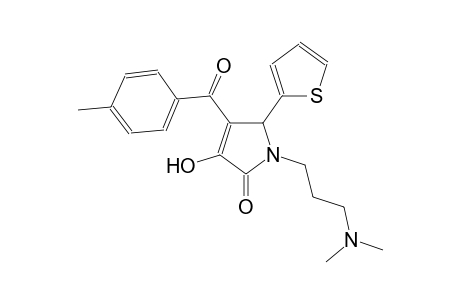 2H-pyrrol-2-one, 1-[3-(dimethylamino)propyl]-1,5-dihydro-3-hydroxy-4-(4-methylbenzoyl)-5-(2-thienyl)-