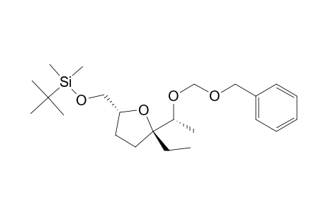 tert-Butyl-[[(2R,5S)-5-ethyl-5-[(1R)-1-(phenylmethoxymethoxy)ethyl]-2-oxolanyl]methoxy]-dimethylsilane