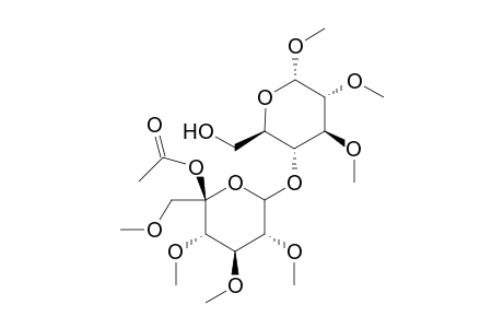 Methyl 5'(R)-5-O-Acetyl-2,3,4,6-tetra-O-methyl-a-1-ribo-hexos-5'-ulopyranosyl(1-4)-2,3-di-O-methyl-.alpha.,D-glucopyranoside