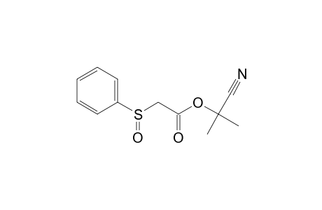Acetic acid, (phenylsulfinyl)-, 1-cyano-1-methylethyl ester