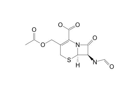 7-FORMYLAMINO-3-ACETOXYMETHYL-3-CEPHEM-4-CARBOXYLIC-ACID