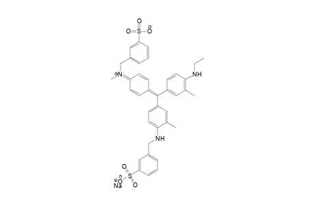 Sodium 3-{[[4-([4-(ethylamino)-3-methylphenyl]{3-methyl-4-[(3-sulfonatobenzyl)amino]phenyl}methylene)-2,5-cyclohexadien-1-ylidene](methyl)ammonio]methyl}benzenesulfonate
