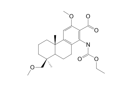 14-(ethoxycarbonylamino)-12,19-dimethoxypodocarpa-8,11,13-triene-13-carboxylic acid