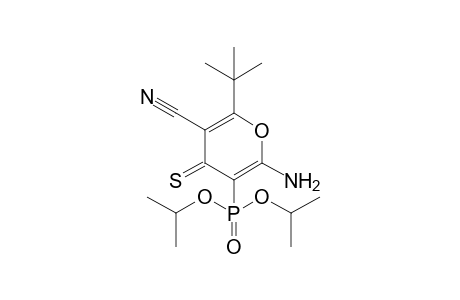 6-Amino-2-tert-butyl-5-di(propan-2-yloxy)phosphoryl-4-sulfanylidene-3-pyrancarbonitrile