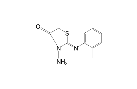 3-AMINO-2-(o-TOLYLIMINO)-4-THIAZOLIDINONE