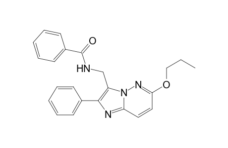 3-Benzamidomethyl-2-phenyl-6-propoxyimidazo[1,2-b]pyridazine
