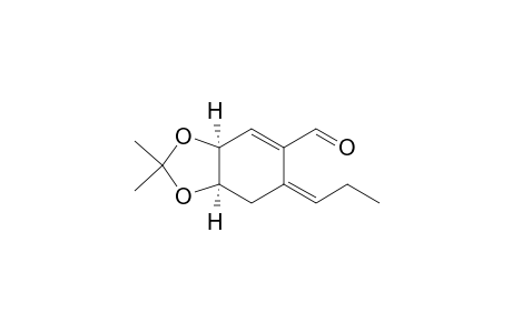 (-)-(E)-(1S,6R)-8,8-Dimethyl-3-formyl-4-propylidene-7,9-dioxabicyclo[4.3.0]non-2-ene