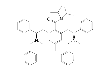 (R*,R*)-N,N-Diisopropyl-2-{(2R*)-2-[benzyl(methy)amino]-2-phenylethyl}-6-{(2S*)-2-[benzyl(methyl)amino]-2-phenylethyl}-4-methylbenzamide