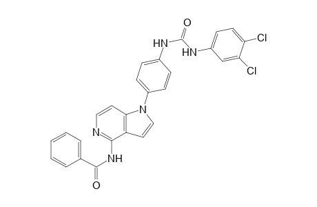1-(4-(4-Benzamido-1H-pyrrolo[3,2-c]pyridin-1-yl)phenyl)-3-(3,4-dichloro-phenyl)urea