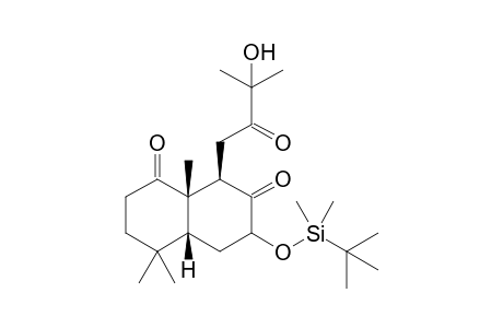 (4aR,8R,8aS)-6-t-Butyldimethylsiloxy-8-(3-hydroxy-3-methyl-2-oxobutyl)-4,4,8a-trimethyl-octahydronaphthalene-1,7-dione