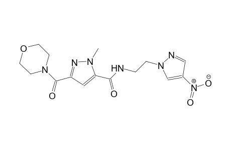 1-methyl-3-(4-morpholinylcarbonyl)-N-[2-(4-nitro-1H-pyrazol-1-yl)ethyl]-1H-pyrazole-5-carboxamide