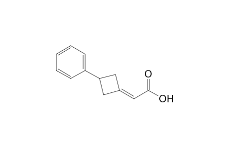 (3-Phenylcyclobutylidene)acetic acid