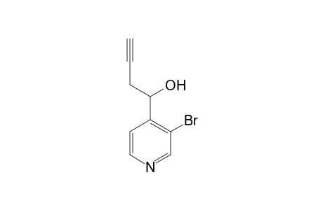 3-Bromo-4-(but-3-yn-1-ol)pyridine
