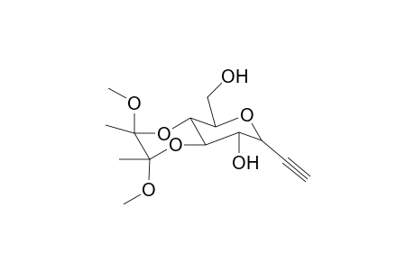 2,6-Anhydro-7,8-dideoxy-3,4-O-[2',3'-dimethoxybutane-2",3"-diyl]-D-glycero-D-manno-oct-7-ynitol