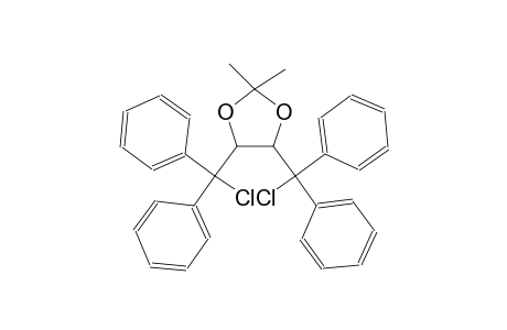 4,5-bis[chloranyl(diphenyl)methyl]-2,2-dimethyl-1,3-dioxolane