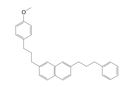 2-(3-(4-methoxyphenyl)propyl)-7-(3-phenylpropyl)naphthalene