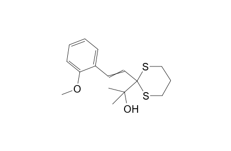 2-(2-(2-methoxystyryl)-1,3-dithian-2-yl)propan-2-ol