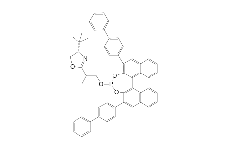 (+)-{2-[(4'S)-(4'-tert-Butyloxazolin-2'-yl)]-2-methylethyl}-[(S)-[3,3'-bis(4-biphenylyl)binaphthyl-2,2'-diyl]phosphite